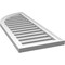 Ekena Millwork Quarter Round Top Left Surface Mount PVC Gable Vent w/ 2"W x 1-1/2"P Brickmould Frame, 16"W x 40"H GVPQL16X4002SF - alternate 2